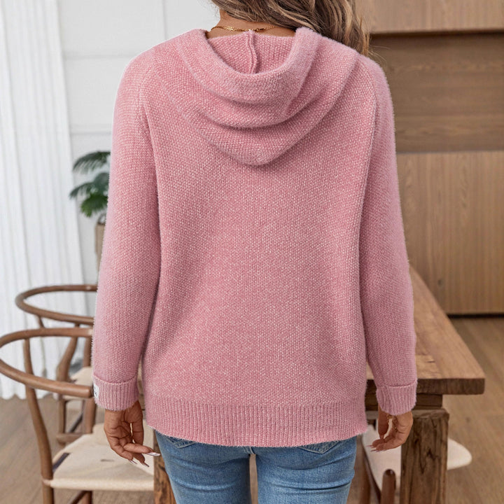 Damen Kapuzenpullover aus weichem Strick Drune