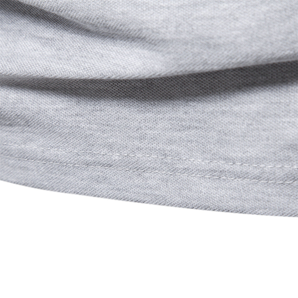 Herren Langarm Poloshirt mit modernem Kontrastkragen und hochwertigem Baumwollmix Drune