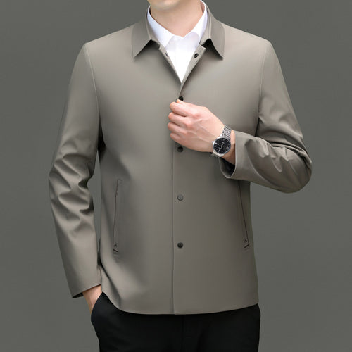 Herren leichte Funktionsjacke mit praktischem Stehkragen und elastischen Einsätzen Drune