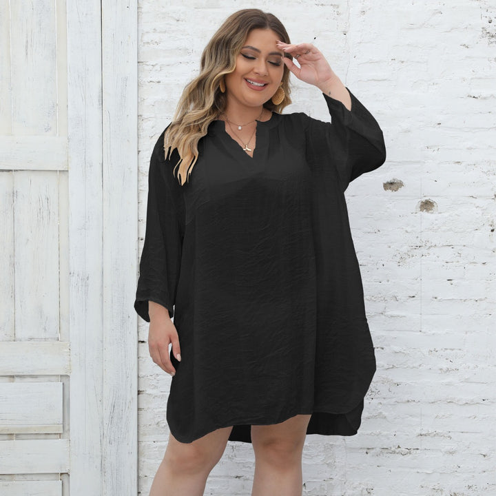 Damen lässiges Strandkleid mit seitlichem Schlitz Drune