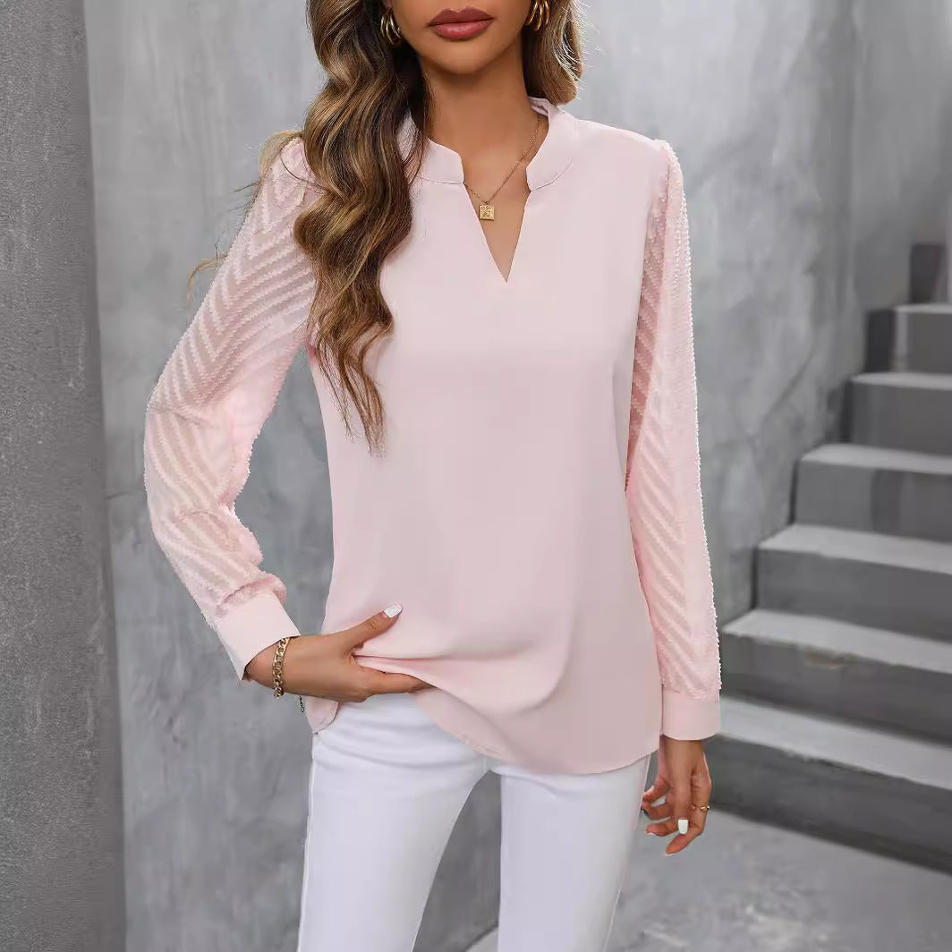 Damen Bluse mit raffinierten Ärmeln Drune