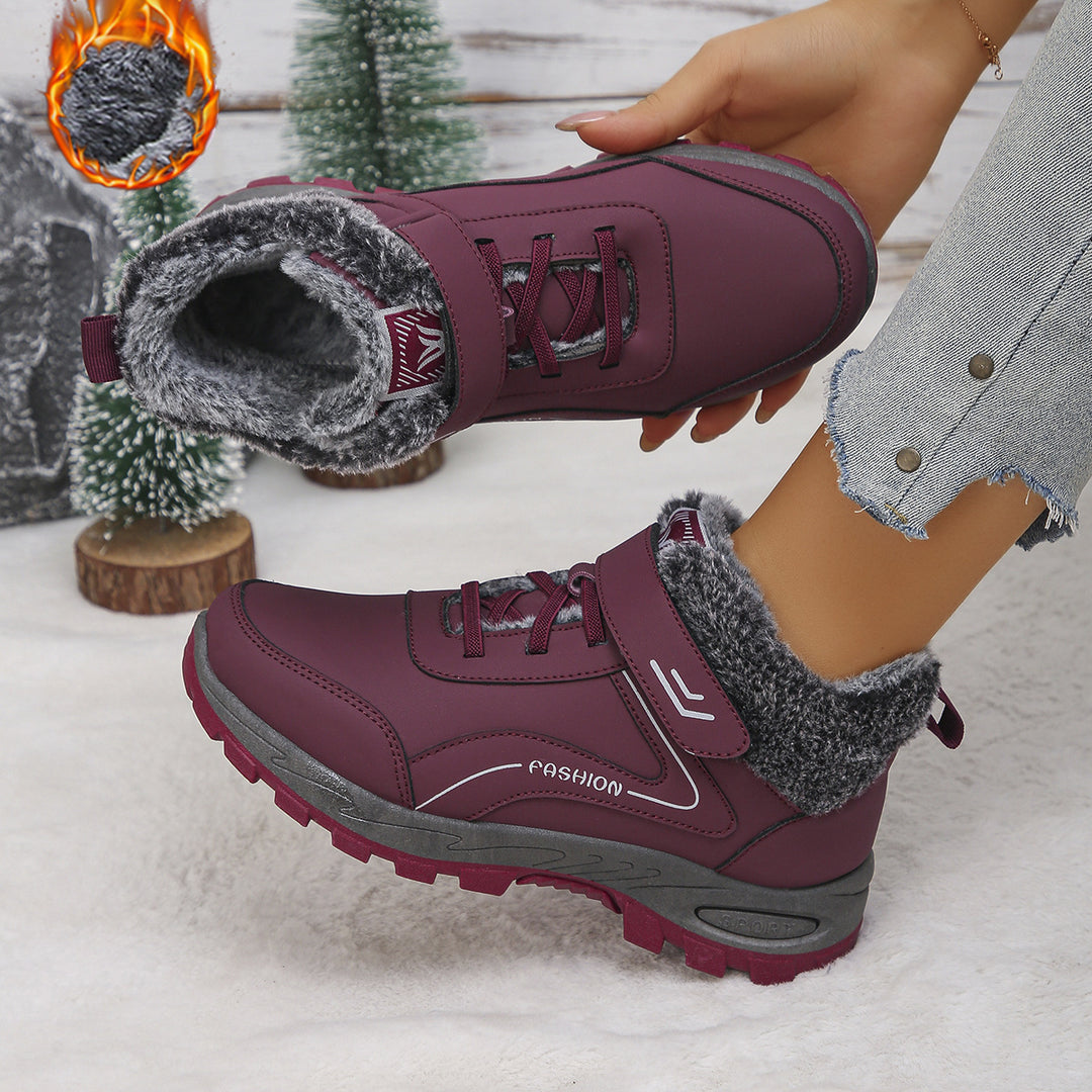 Damen Winterstiefel mit Warmfutter und rutschfester Sohle Drune