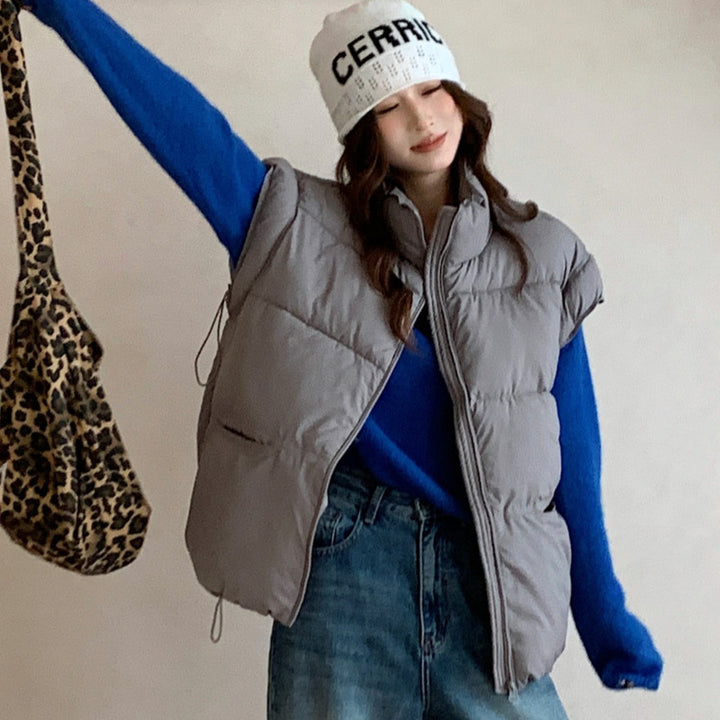 Damen Wattierte Freizeitjacke mit hohen Taschen und durchgehendem Reißverschluss Drune
