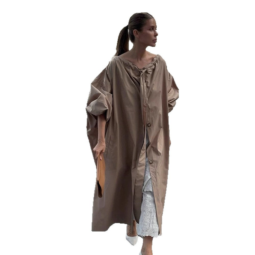 Damen urbaner Utility-Mantel mit lockerer Passform Drune