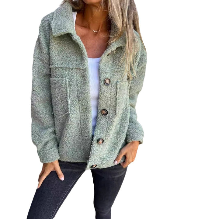 Damen kuschelige und stylische Fleecejacke mit Taschen Drune