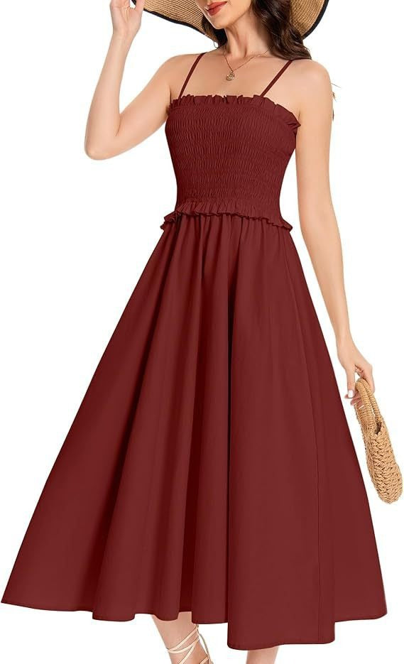 Damen elastisches Maxikleid mit Rüschendetails und geschmeidigem Material Drune