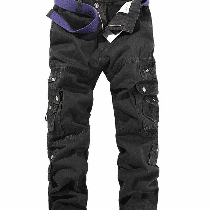 Herren Cargo-Hose mit mehreren praktischen Taschen und verstellbarem Gurt Drune