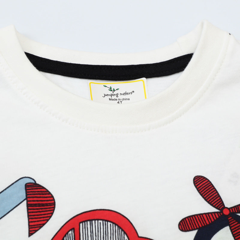 Jungen T-Shirt mit lustigem Fahrzeugmotiv Drune