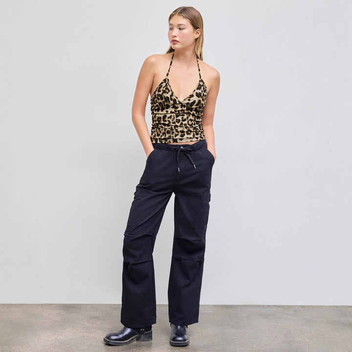 Damen Spaghettiträgershirt im Leopardenmuster Drune