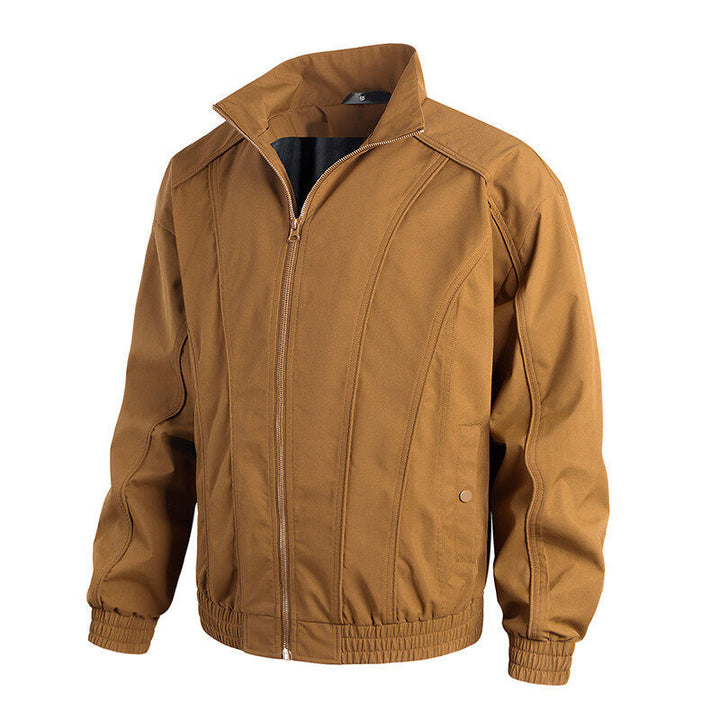 Herren Freizeitjacke mit hochschließendem Kragen und elastischem Bund Drune