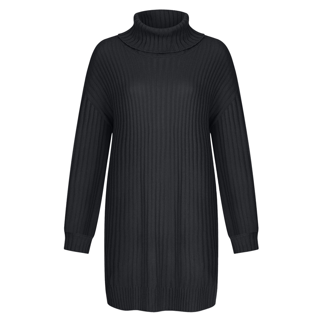 Damen Grobstrick Rollkragenpullover im lässigen Schnitt Drune