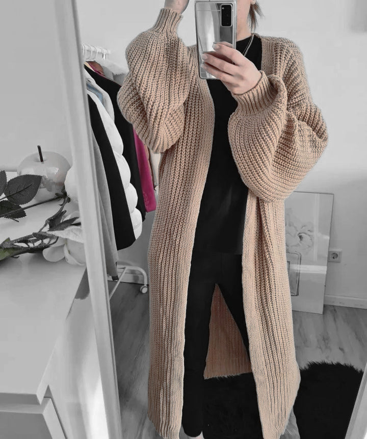 Damen luftiger Strickcardigan mit weit geschnittenen Ärmeln Drune