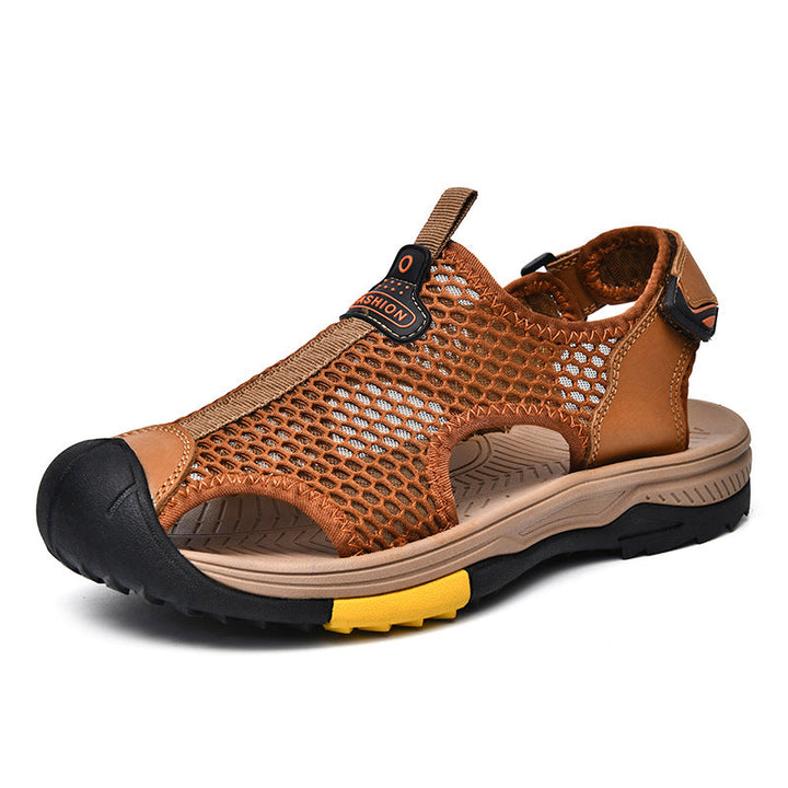 Herren Atmungsaktive Outdoor-Sandalen mit rutschfester Sohle und verstellbarem Riemen Drune