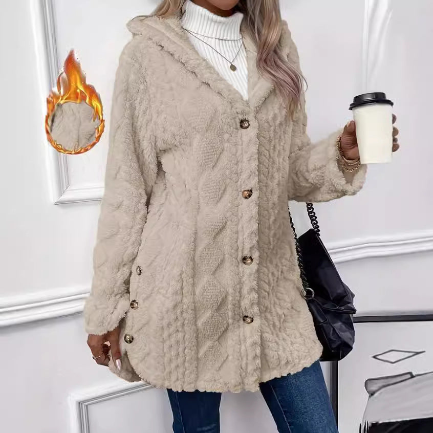 Damen Kuschelige Teddyjacke Drune