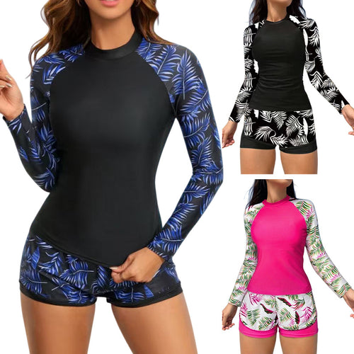Damen Surf-Langarmshirt mit sportlichem Shorts Drune
