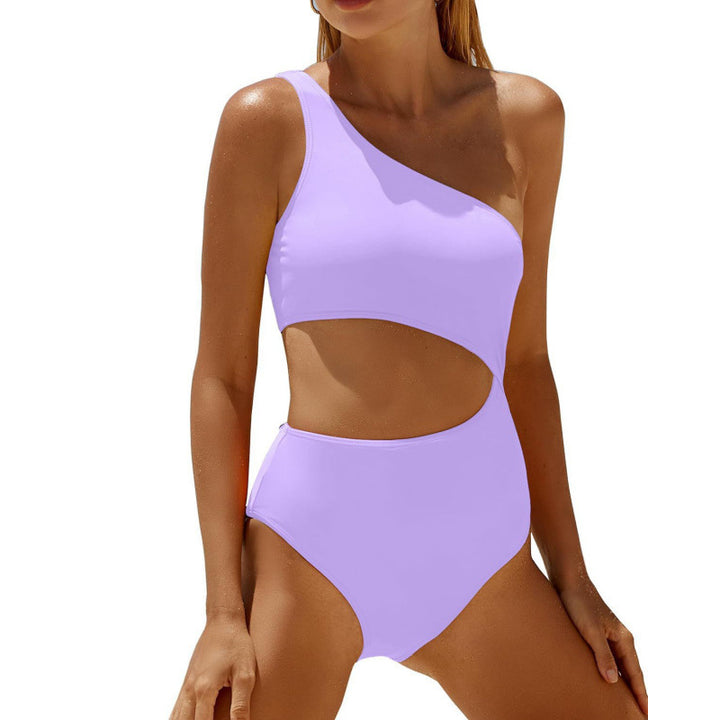 Damen Einseitiger Cut-Out Badeanzug mit attraktivem Design Drune