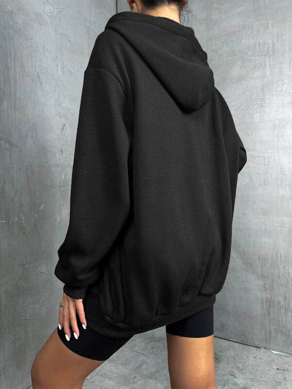 Damen Oversized Kapuzenjacke Drune