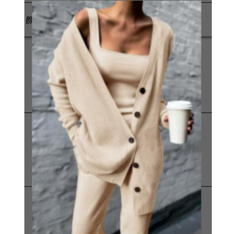 Damen Strickjacke mit lässigem Schnitt und praktischen Taschen Drune