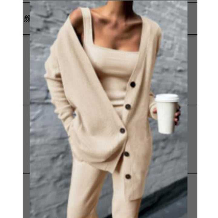 Damen Strickjacke mit lässigem Schnitt und praktischen Taschen Drune