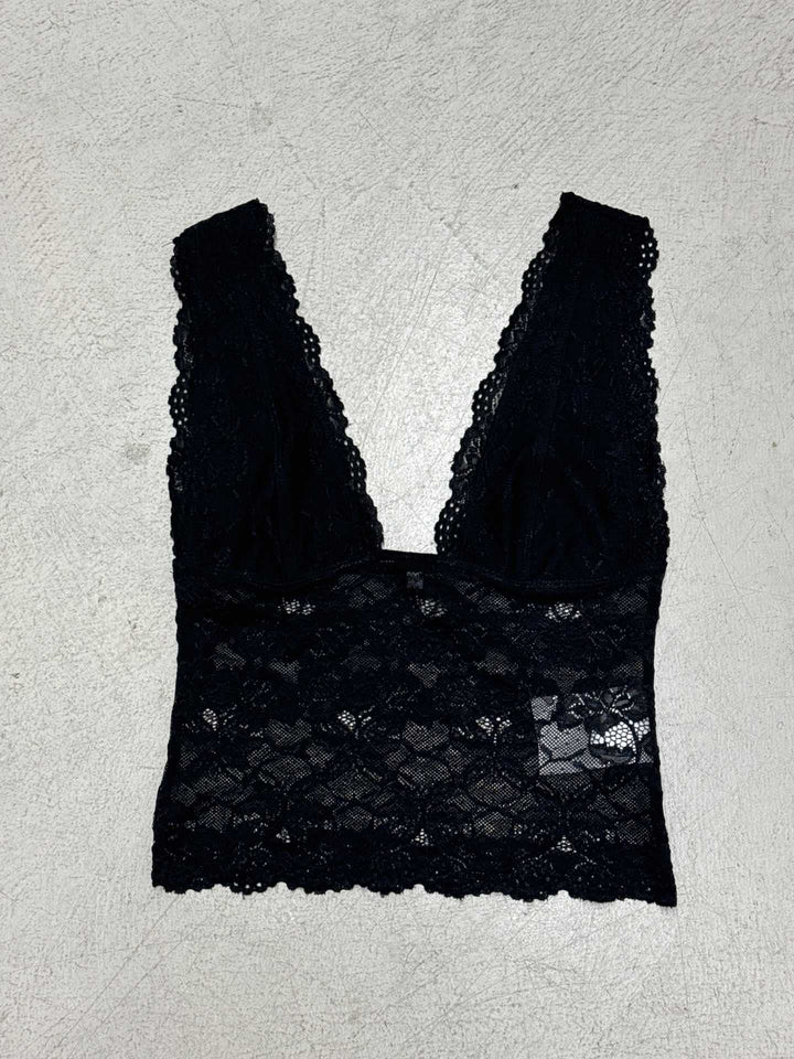 Damen-Spitzen-Cami-Top mit tiefem V-Ausschnitt und verführerischem Design Drune
