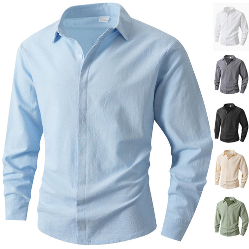Herren Elegantes Casual-Hemd mit Slim-Fit Schnitt Drune