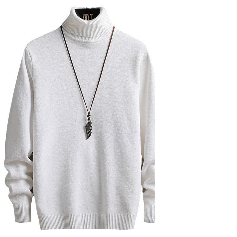Herren stylischer Rollkragenpullover aus weichem Strickmaterial mit modernen Akzenten Drune