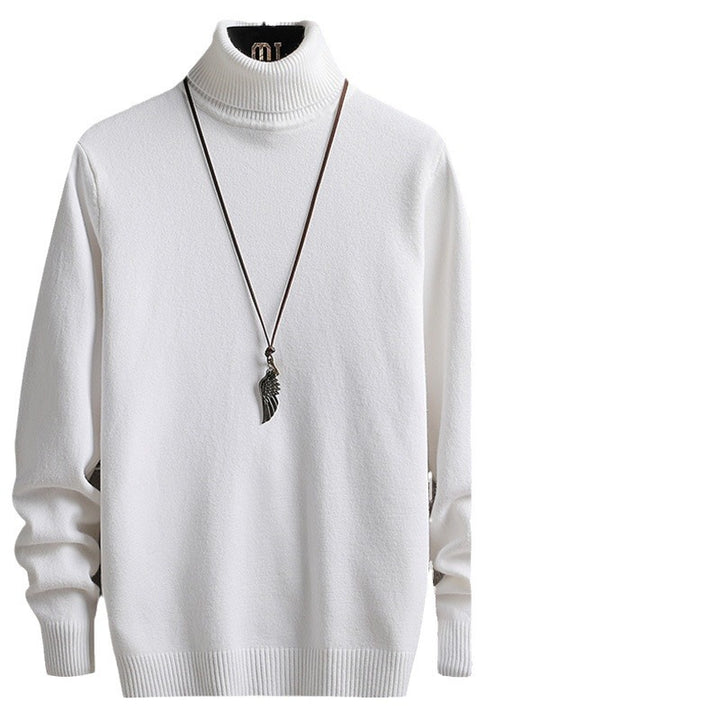 Herren stylischer Rollkragenpullover aus weichem Strickmaterial mit modernen Akzenten Drune