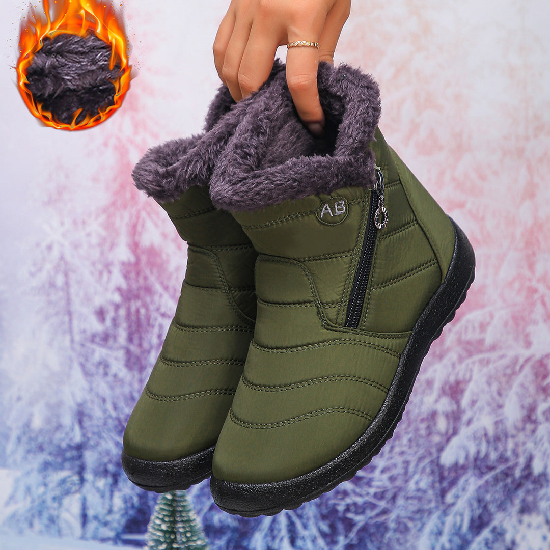 Damen Thermo-Winterstiefel mit kuscheligem Innenfutter und seitlichem Reißverschluss Drune