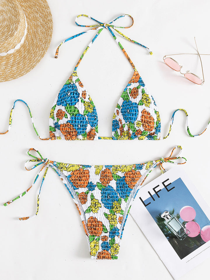 Damen Triangel-Bikini mit raffiniertem strukturiertem Design Drune