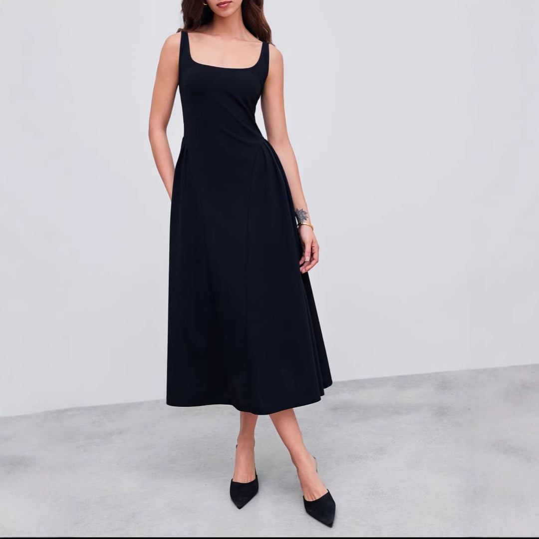 Damen Maxikleid mit schulterfreiem Design und figurfreundlichem Schnitt Drune