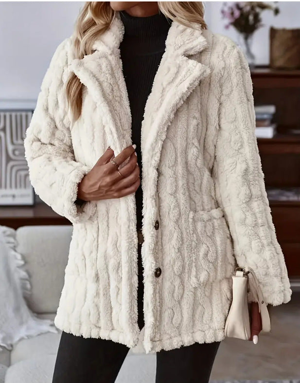 Damen Kuschelige und stilvolle Teddyjacke Drune