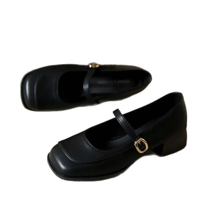Damen Elegante Mary Janes mit modischem Riemen und komfortablem Blockabsatz Drune