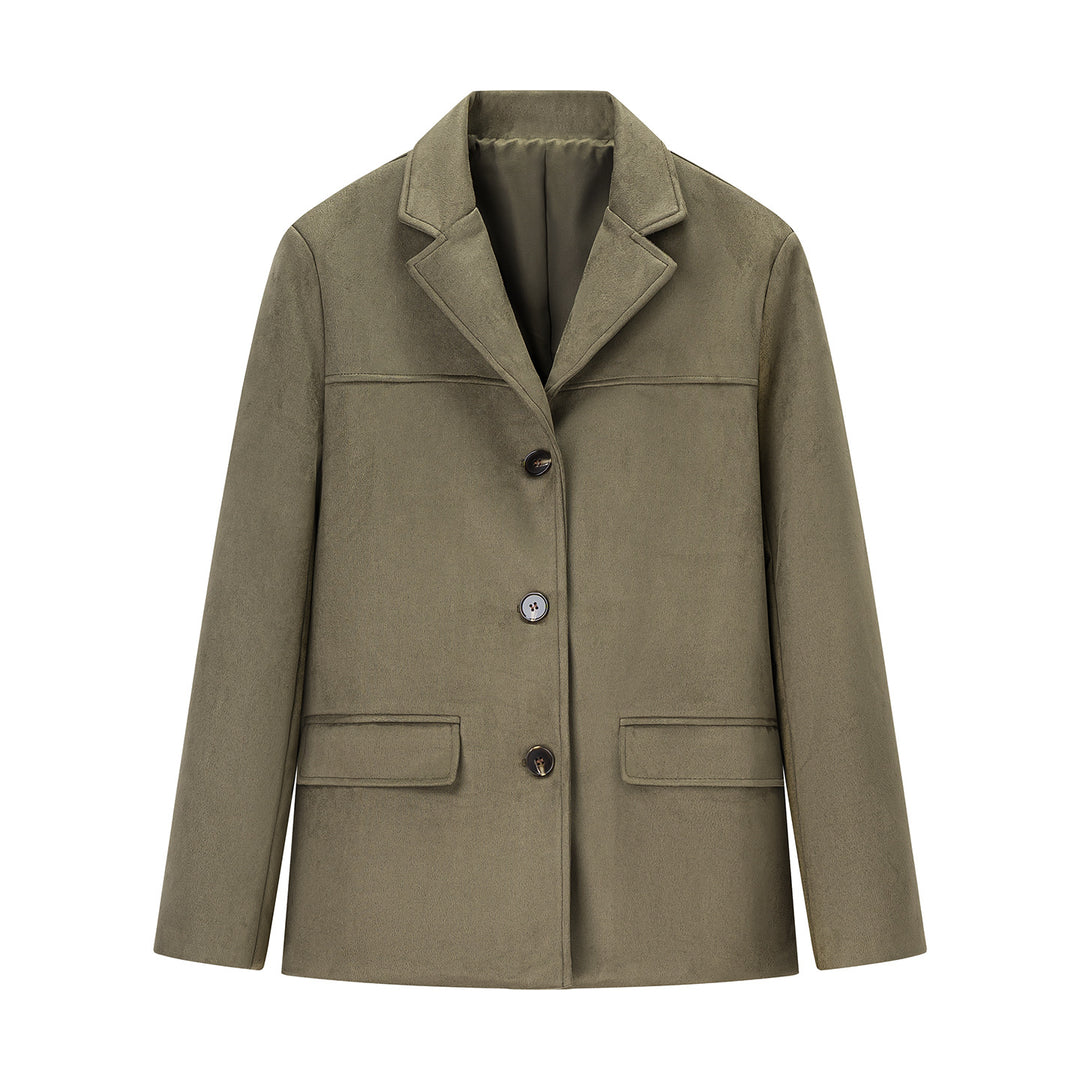 Damen modischer Blazer aus weichem Material Drune