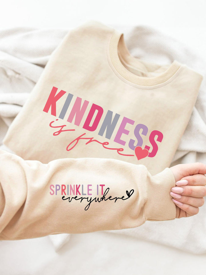 Damen Sweatshirt mit inspirierendem Schriftzug und gemütlicher Passform Drune