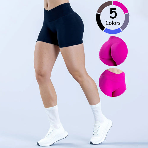 Damen Sportliche Shorts mit hohem Bund und figurformendem Schnitt Drune