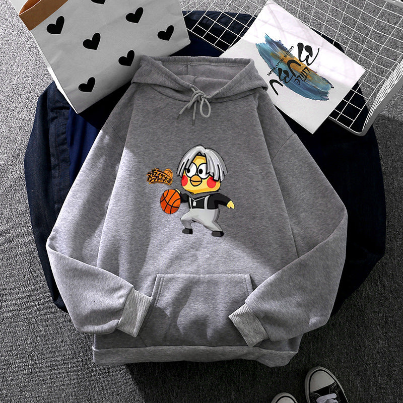Damen Hoodie mit kreativem Basketball-Motiv Drune