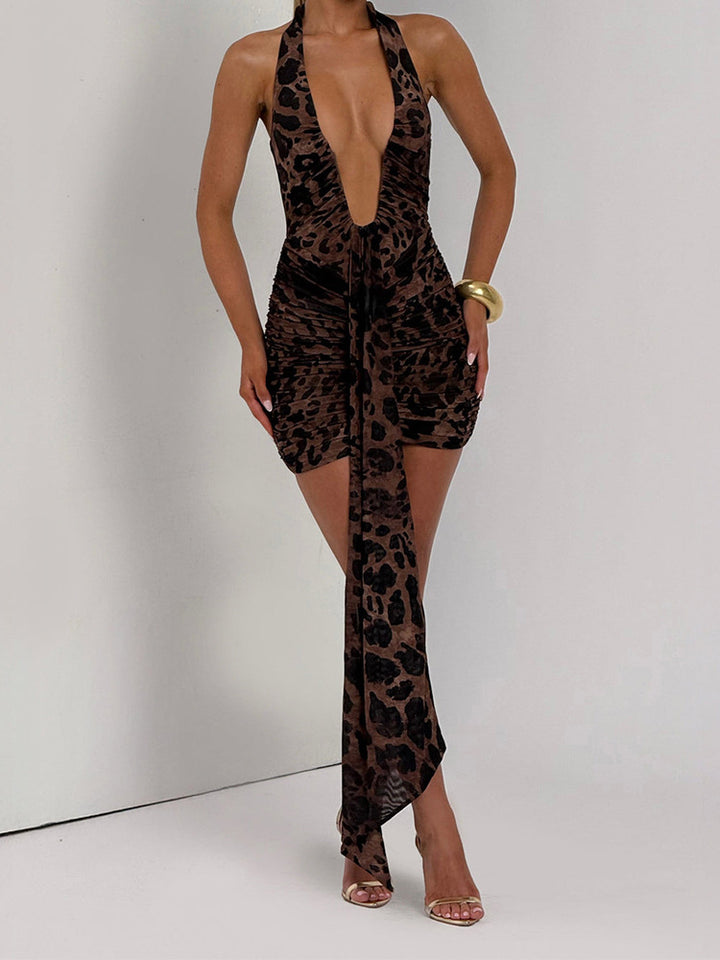 Damen Glamouröses Wickelkleid Drune