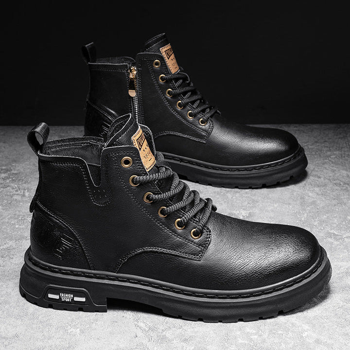Herren robuste Lederstiefel Drune