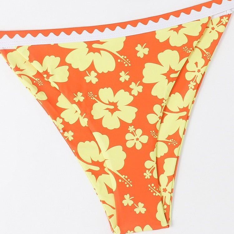 Damen Bikini-Set mit floralem Design und trendy Trägerdetails Drune