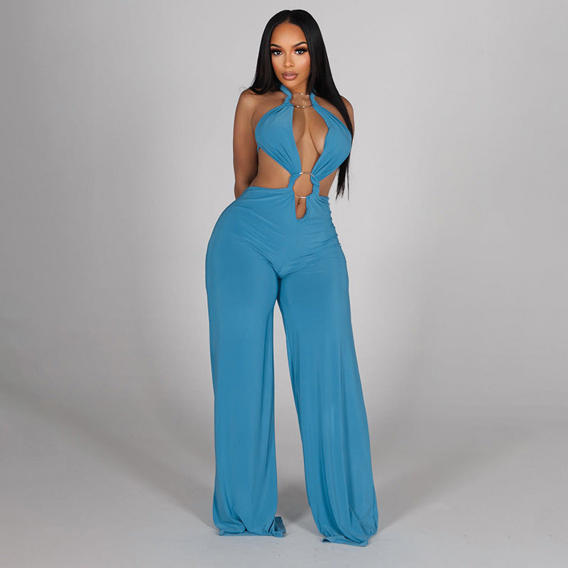 Damen Einteiler mit tiefem V-Ausschnitt und eleganten Cut-Outs Drune