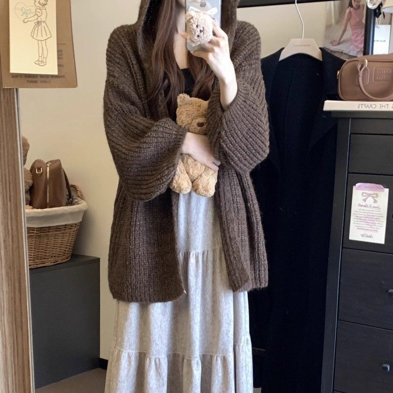 Damen gemütlicher Strickcardigan Drune