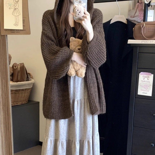 Damen gemütlicher Strickcardigan Drune