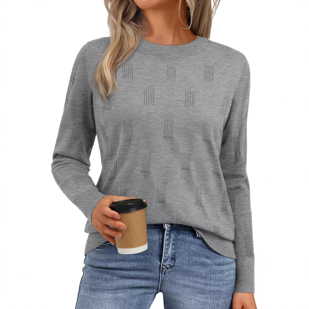 Damen Strickpullover mit feinem Strukturmuster Drune