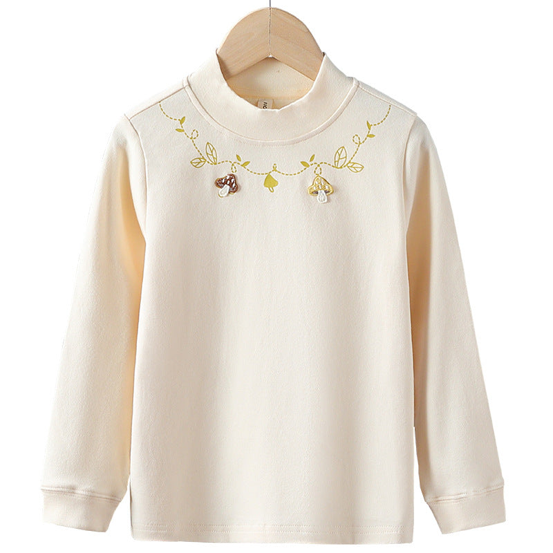 Mädchen Langarmshirt mit floralem Applikationsdesign Drune