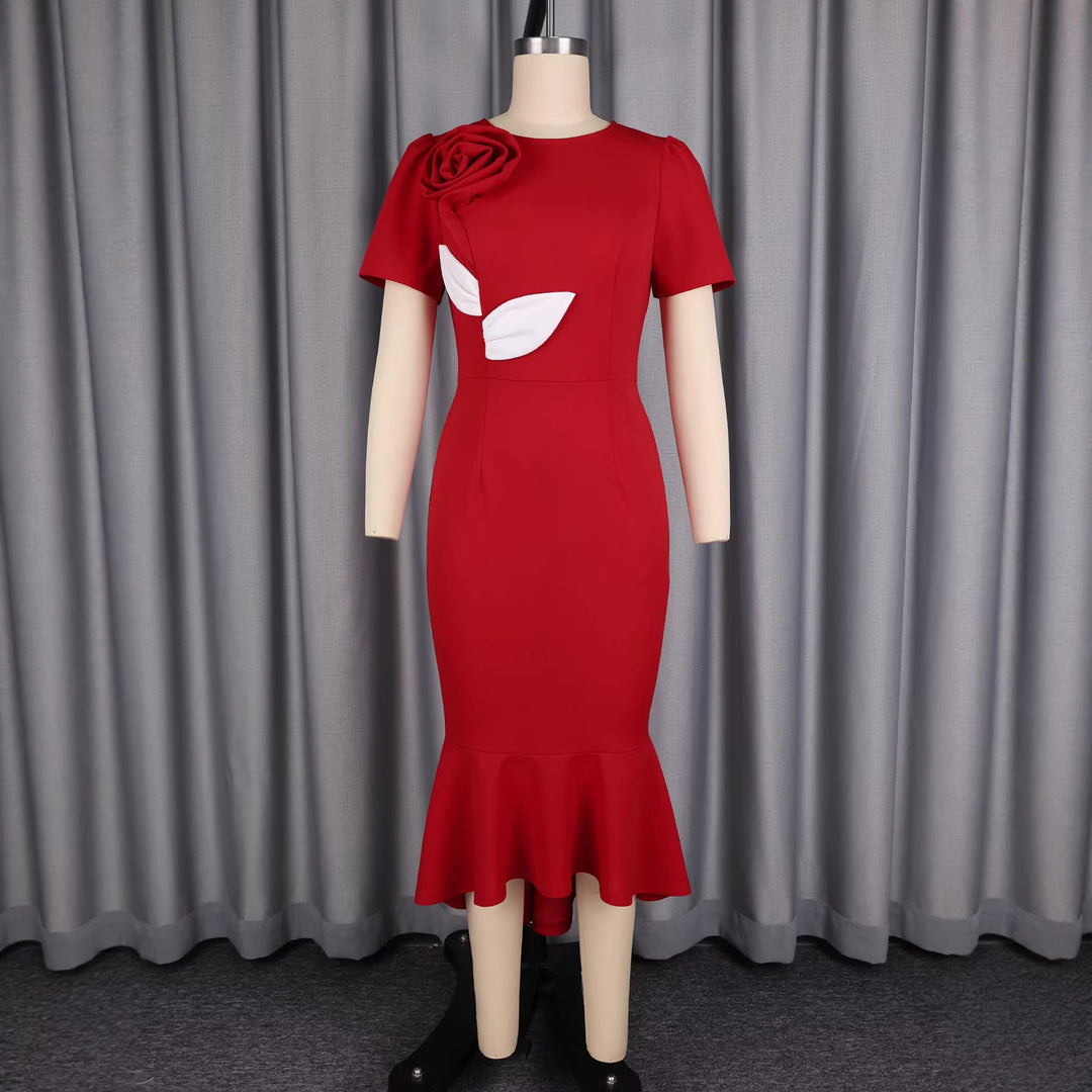 Damen Figurschmeichelndes Abendkleid Drune