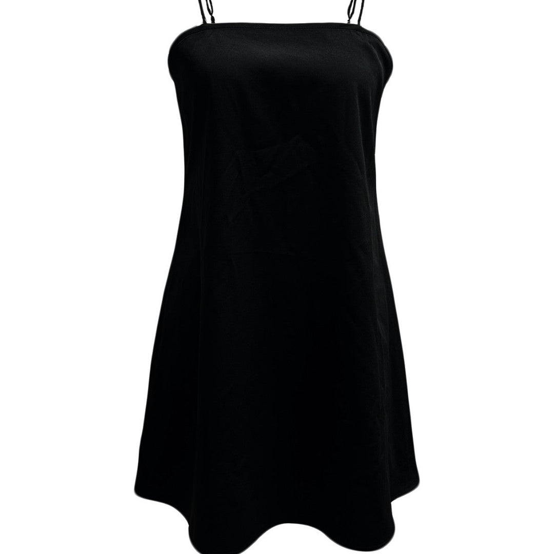 Damen luftiges Sommerkleid mit schmalen Trägern und lässigem Schnitt Drune