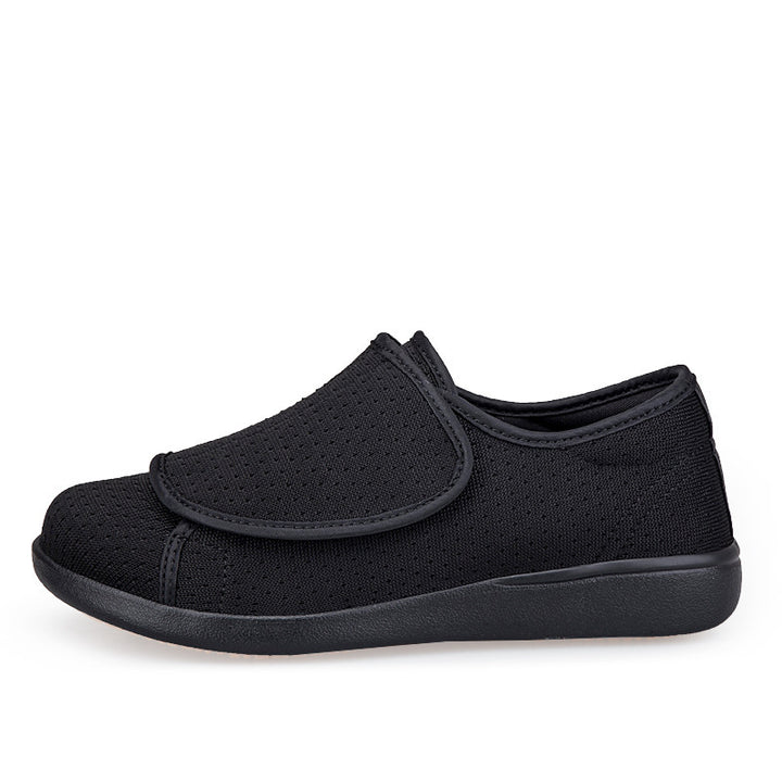 Herren nan orthopädischer Pantoffel mit verstellbarem Klettverschluss, atmungsaktivem Mesh und stoßdämpfender Schaumstoffsohle Drune