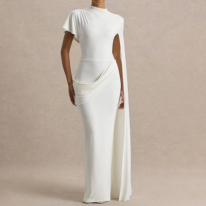 Damen Elegantes Kleid mit einzigartigem Drapierungsdesign Drune