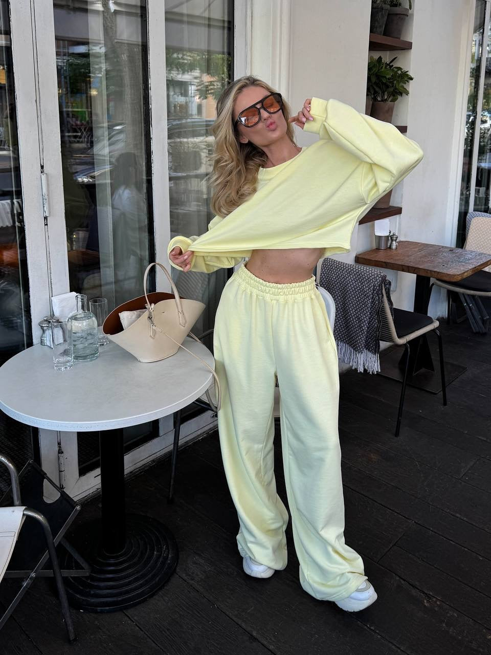 Damen lässiges und elegantes Zwei-Teiler-Loungewear-Set Drune
