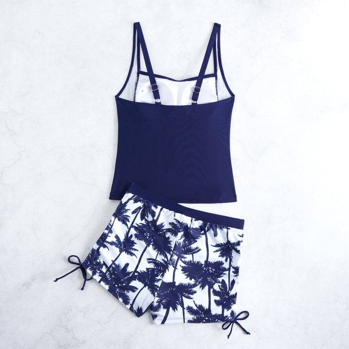 Damen Tankini mit floralem Design und verstellbaren Trägern Drune